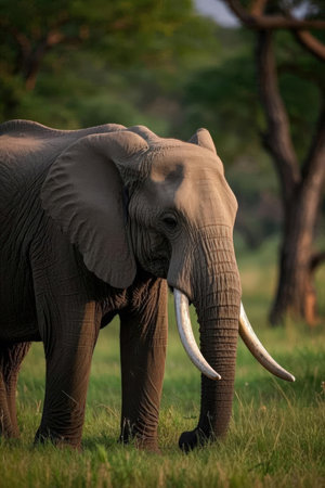 Elephant in Chobe National Park, Botswana, Africa.の素材
