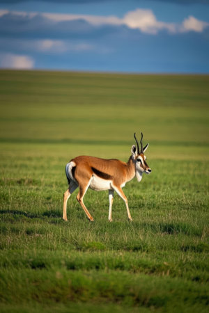 Springbok antelope (Antidorcas marsupialis)の素材