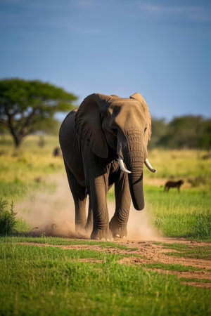 Elephant in the Chobe National Park, Botswana, Africaの素材
