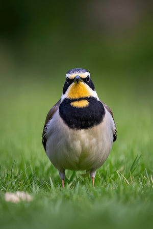 Black-crested lapwing (Luscinia svecica)の素材