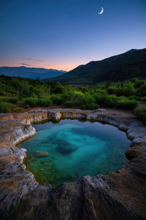 Yellowstone National Park in Wyoming, United States of America. Early morning.の素材