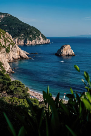 Coastline of Capo Caccia, Sardinia, Italyの素材
