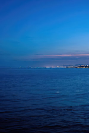 View of the city of Vladivostok from the sea.の素材