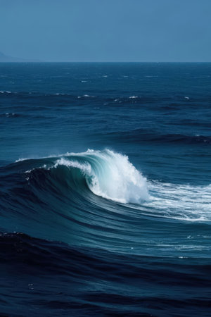 Big wave in the Atlantic ocean. Tenerife, Canary Islands, Spainの素材