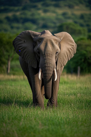 African elephant in Chobe National Park, Botswana, Africa.の素材