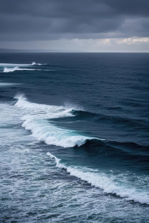 Waves in the Atlantic Ocean, Tenerife, Canary Islands, Spainの素材