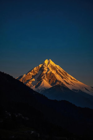 Sunset view of Mount Matterhorn, Zermatt, Switzerlandの素材