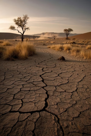 Landscape in the Namib-Naukluft National Park, Namibiaの素材