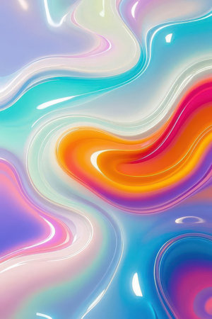 abstract background with colorful swirls in blue, pink and yellowの素材