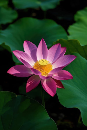 Lotus flower and Lotus flower plants in the pond. The beauty of the lotus flower.の素材