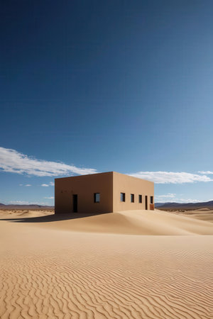 Desert house in the Namib Desert, Namibia, Africaの素材
