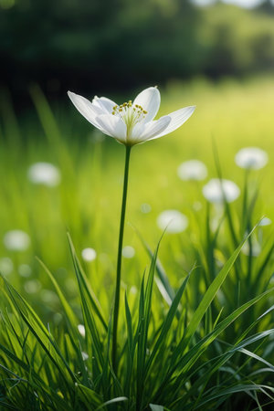 Anemone nemorosa, snowdrop, wood anemoneの素材