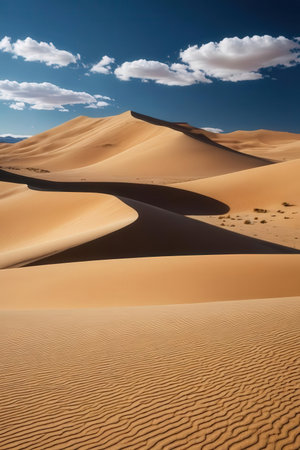 Sand dunes in the Namib Desert, Namibia, Africaの素材