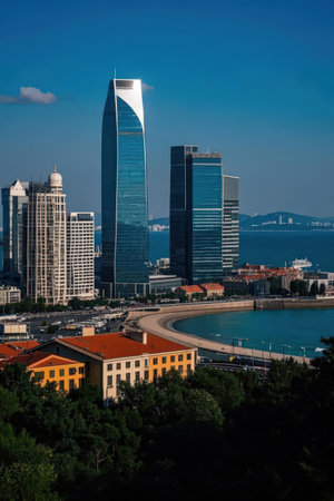 Skyscrapers in Bilbao, Balearic Islands, Spainの素材