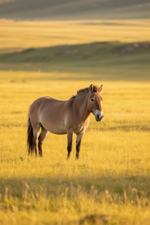 Wild Horse Stallion in the Utah Desert, United States of Americaの素材