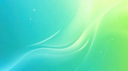 abstract background with smooth lines in green and blue colors, illustrationの素材