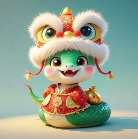 Chinese New Year of the Pig - Traditional Chinese Zodiac animal characterの素材