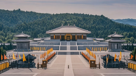 Temple of Heaven in Beijing, China. Temple of Heaven is a Buddhist temple in Beijing, China.の素材