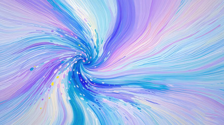 abstract background with a psychedelic pattern in blue, purple and yellowの素材