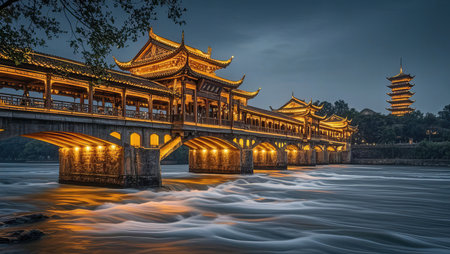 Pagoda on the Yangtze River in Suzhou, Chinaの素材