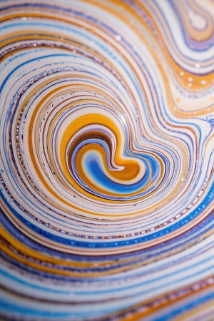 Colorful abstract background. Circles in the form of a heartの素材