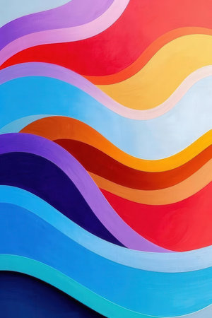 Colorful abstract background, close-up of colorful plasticine stripes.の素材