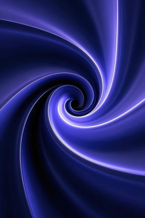 abstract blue background with some smooth lines in it (see more in my portfolio)の素材