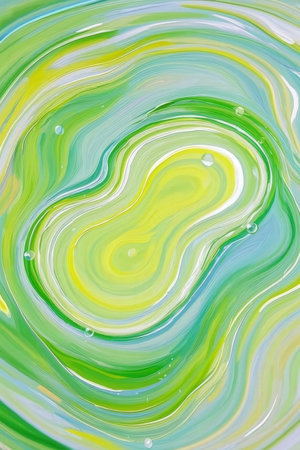 abstract watercolor background - green, yellow and blue color toneの素材