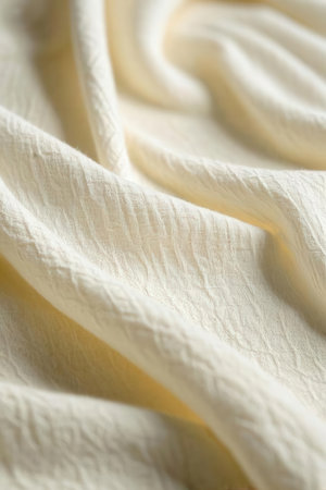 white fabric texture as a background, close-up view of clothの素材