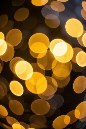 Abstract circular bokeh background of Christmaslight. Soft focus.の素材