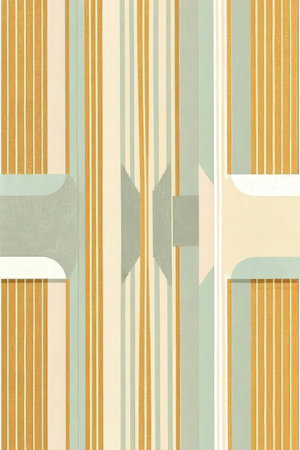 Striped background in beige, blue and beige colorsの素材