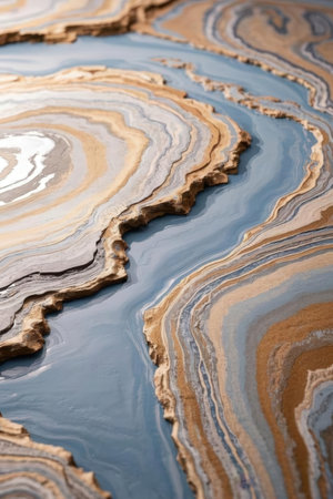 Marble texture with natural pattern as background. Marbles in the waterの素材