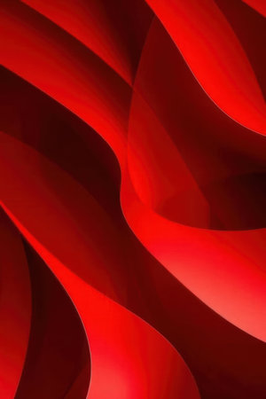 abstract red background with some smooth lines in it (see portfolio for more in this series)の素材
