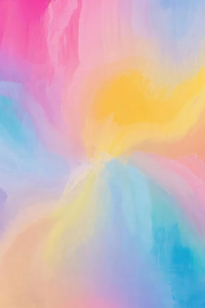 Colorful Abstract watercolor painted background. Digital art painting on canvas.の素材