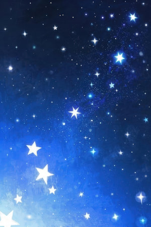 Stars on a dark blue background with space for your text or imageの素材