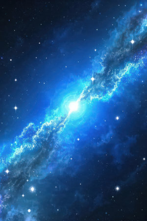Galaxy in deep space. Science fiction wallpaper. Beauty of deep space.の素材