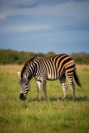 Plains zebra in the Moremi Game Reserve (Okavango River Delta), National Park, Botswanaの素材