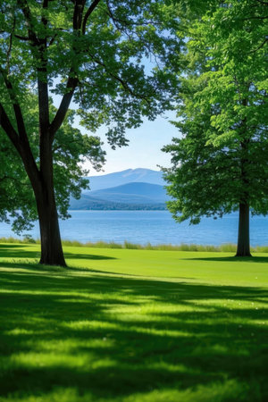 Lake Kawaguchiko, Japan. Lake Kawaguchiko is the largest lake in Japan.の素材