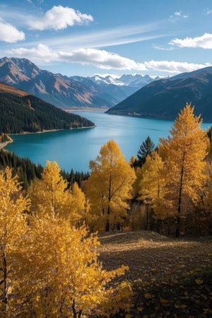 River flowing through the green forest in spring, South Bohemia, Czech Republicの素材
