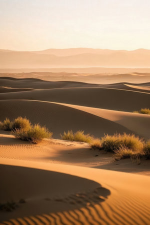 Sand dunes in the desert of Maspalomas Gran Canariaの素材