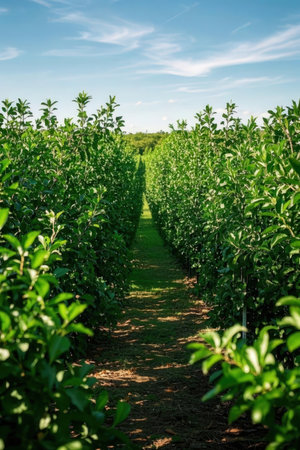 Green tea plantations in Chiang Rai, Thailand. Green tea plantations.の素材