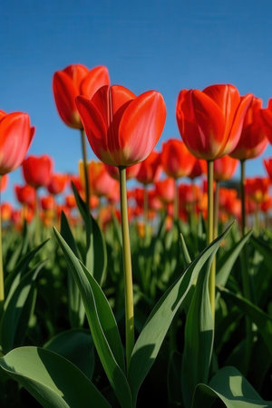 Purple lotus flower in the pond with green leaf background.の素材