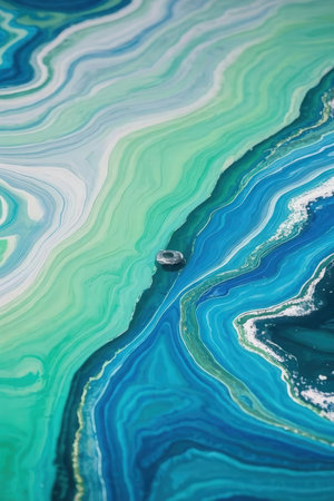 Marble abstract acrylic background. Marbling artwork texture. Agate ripple pattern. Gold powder.の素材