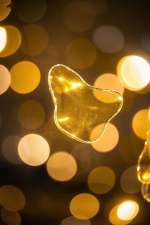 Heart shape on bokeh background, Love and valentine conceptの素材