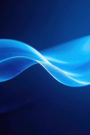 abstract blue background with some smooth lines in it (see more in my portfolio)の素材