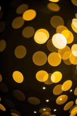 Abstract circular bokeh background of Christmaslight. Soft focus.の素材