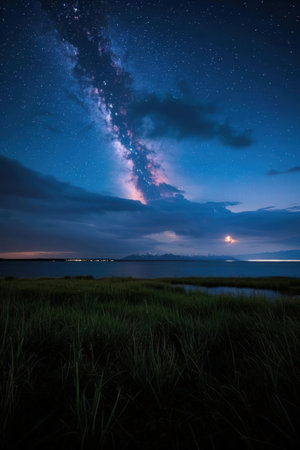 Mountain landscape at sunset in the Carpathian Mountains, Ukraineの素材
