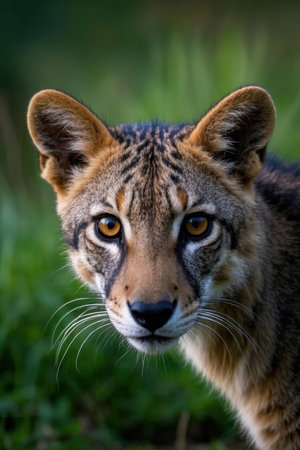 Portrait of a Jackal (Canis lupus)の素材