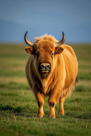 Scottish highland cattle (Bos taurus taurus)の素材