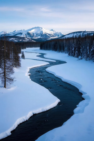 Country road on a rainy day in the Bavarian Forest, Germanyの素材